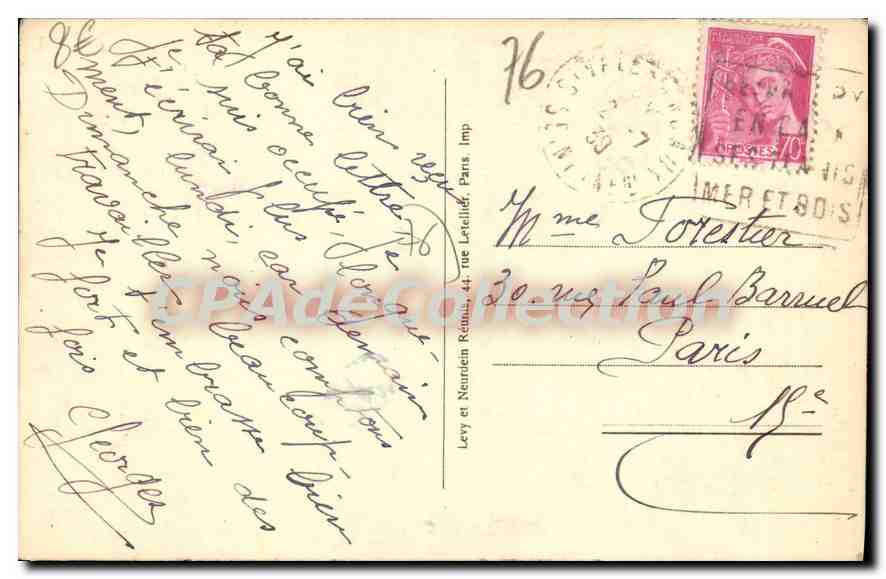 Saint-Valery-en-Caux — La Ferme des Tennis — LL, n° 168 — Reverso