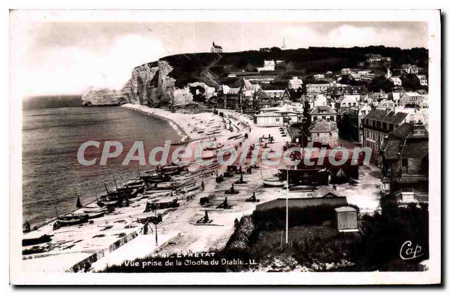 CPA Etretat Vue prise de la Cloche du Diable 