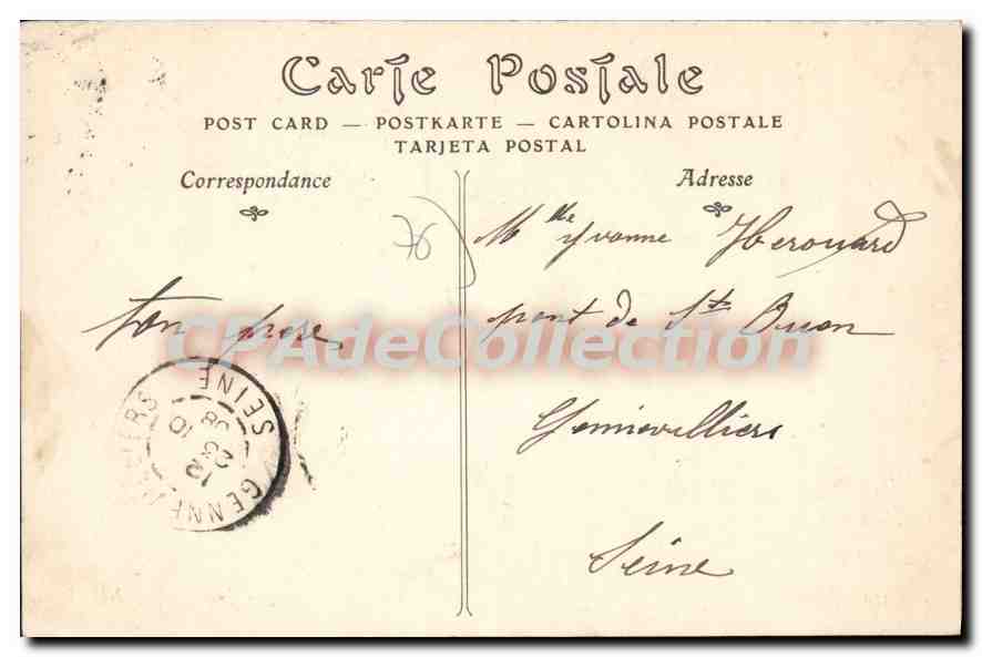 CPA Rouen le pôt de chambre De la Normandie  — Rückseite