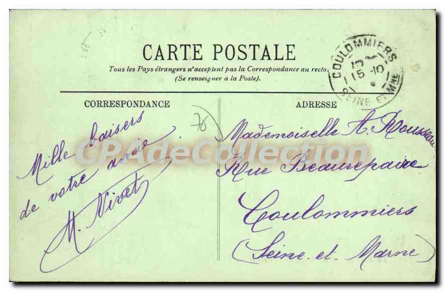 CPA Le Havre Le Bassin du Commerce  — Rückseite