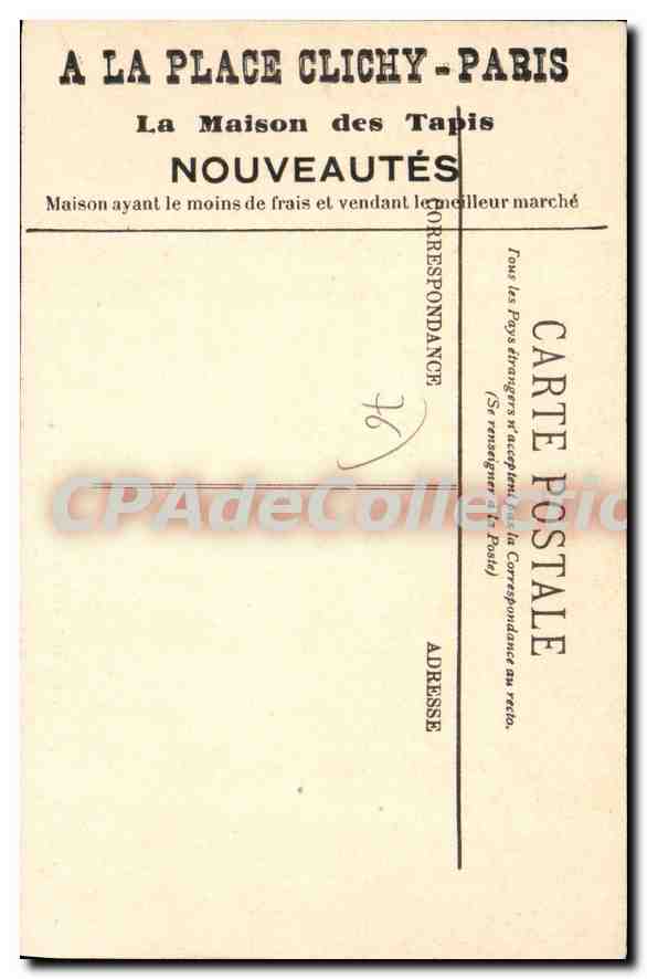 CPA Le Havre Le Casino Marie Christine  — Verso