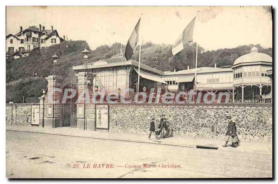 CPA Le Havre Casino Marie Christine 