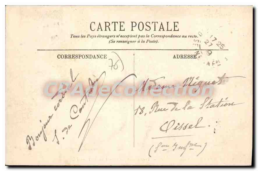CPA Le Havre Nouvelles Jetees Transatlantique sortant du Port  — Verso