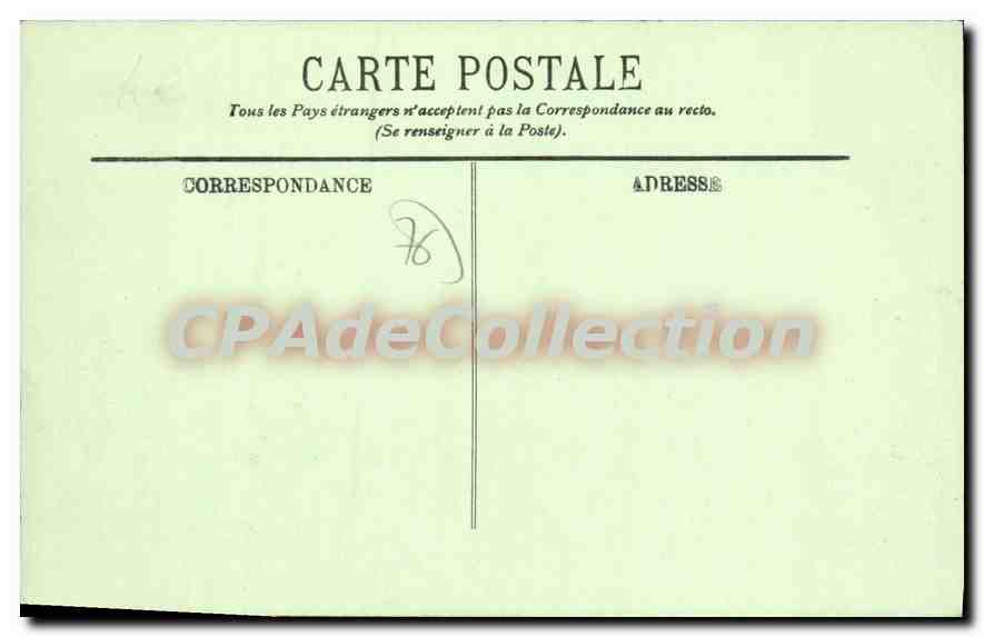 CPA Le Havre La Touques bateau de Honfleur  — Rückseite