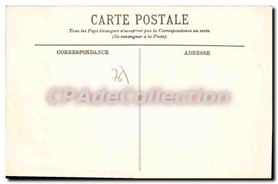 CPA Moulineaux La Grande Route  — Rückseite