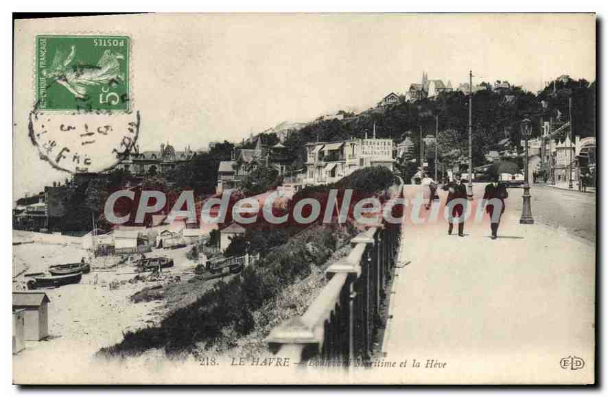 CPA Le Havre Boulevard Maritime et la Heve 