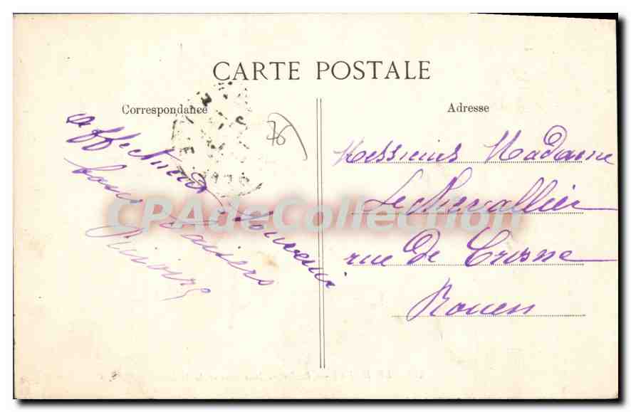 CPA Le Havre Boulevard Maritime et la Heve  — Verso