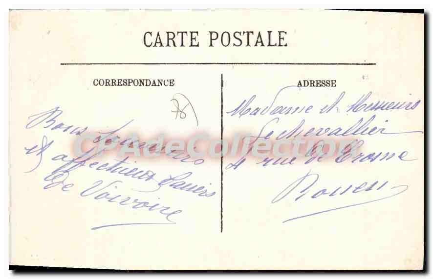 CPA Le Havre La Villa Felix Faure  — Verso