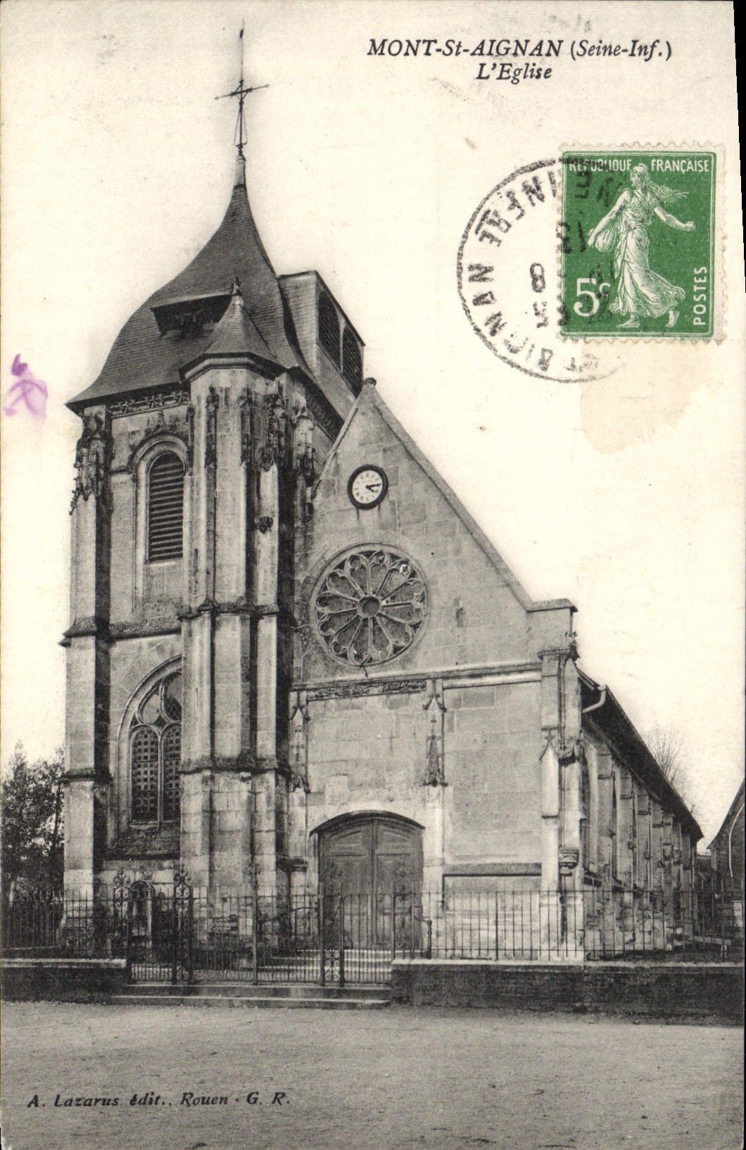 CPA Mont St Aignan Seine Int l'Eglise 