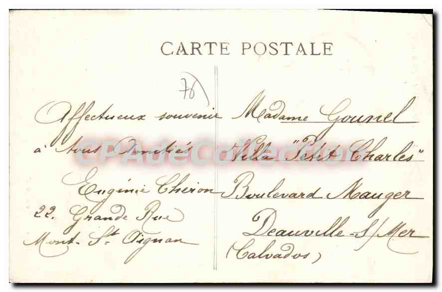 CPA Mont St Aignan Seine Int l'Eglise  — Rückseite