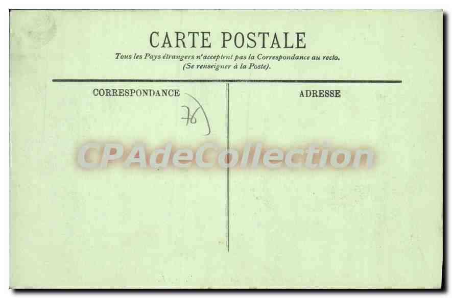 CPA Le Havre Le Transatlantique La Touraine  — Verso