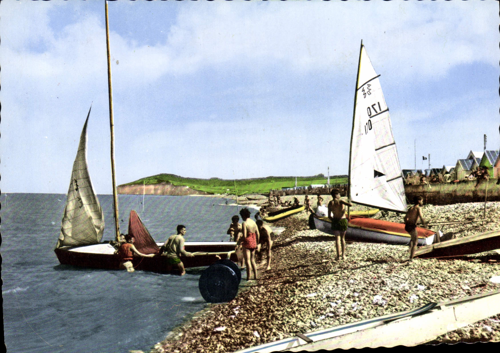 CPSM Quiberville sur Mer Seine Maritime La Plage 