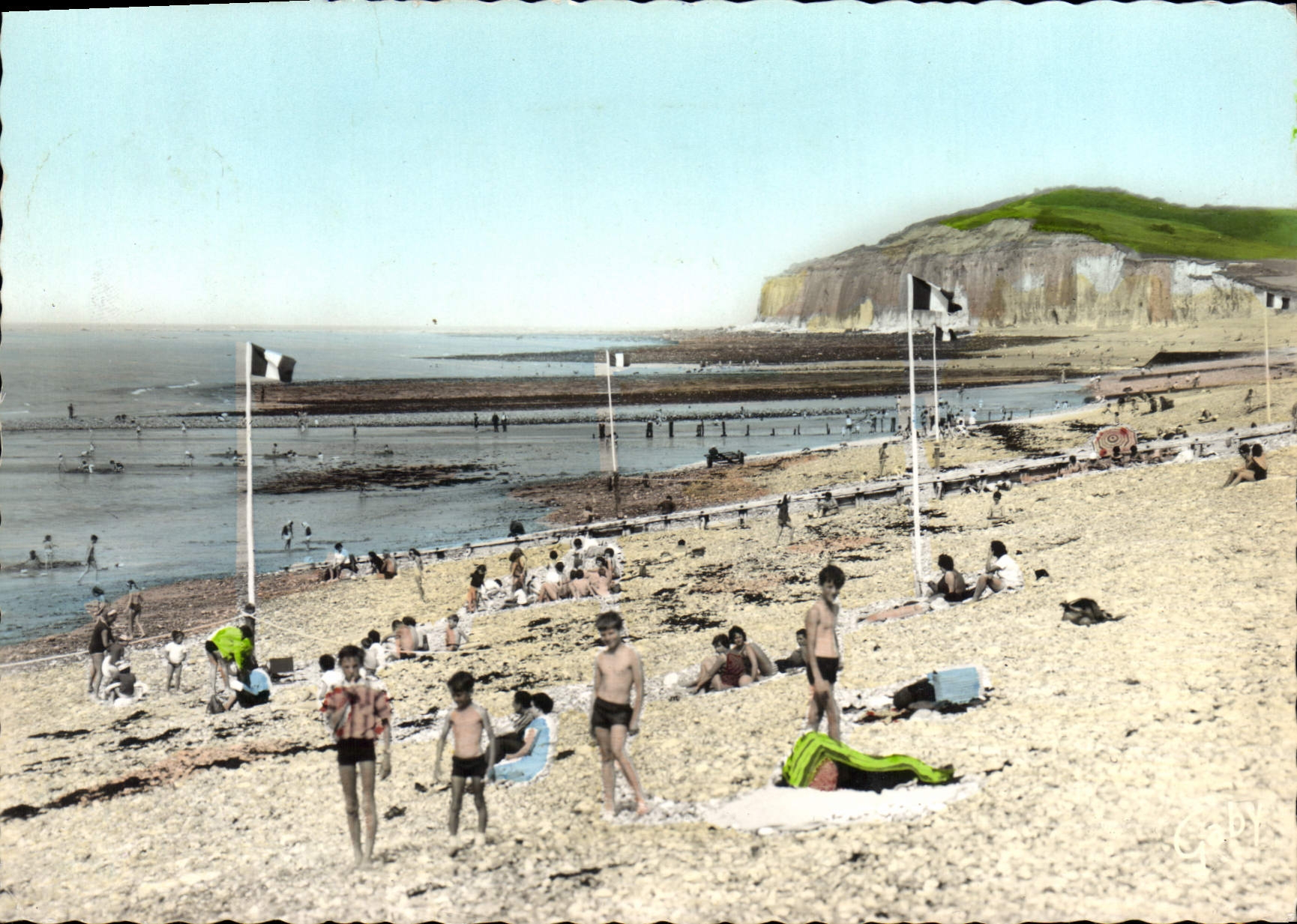 CPSM Quiberville S Mme La plage 