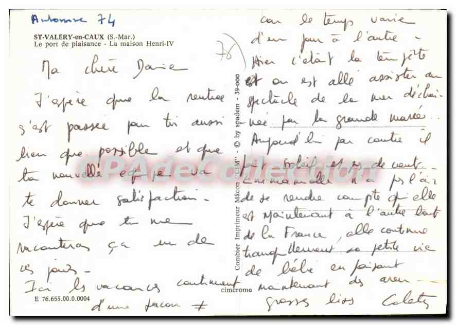 Saint-Valéry-en-Caux — Le port de plaisance — La maison Henri-IV — Imprimeur Mécon — Reverso
