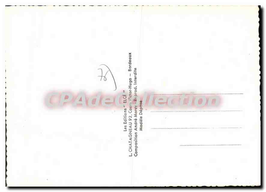 CPSM Le Normandie Les Editions Elce Chatagneau carte touristique — Rückseite