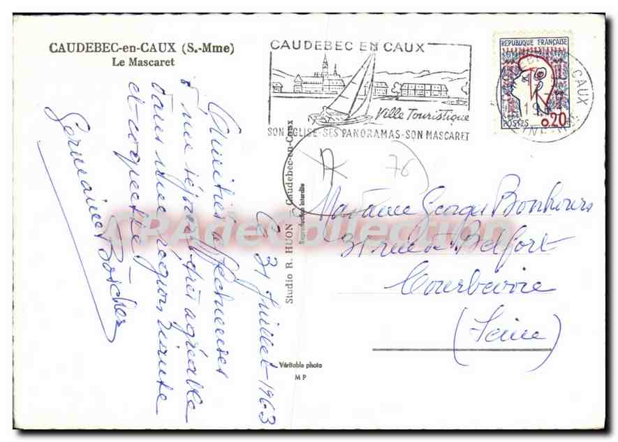 Le Mascaret à Caudebec-en-Caux — Studio R. Huon — Série 76 — Reverso