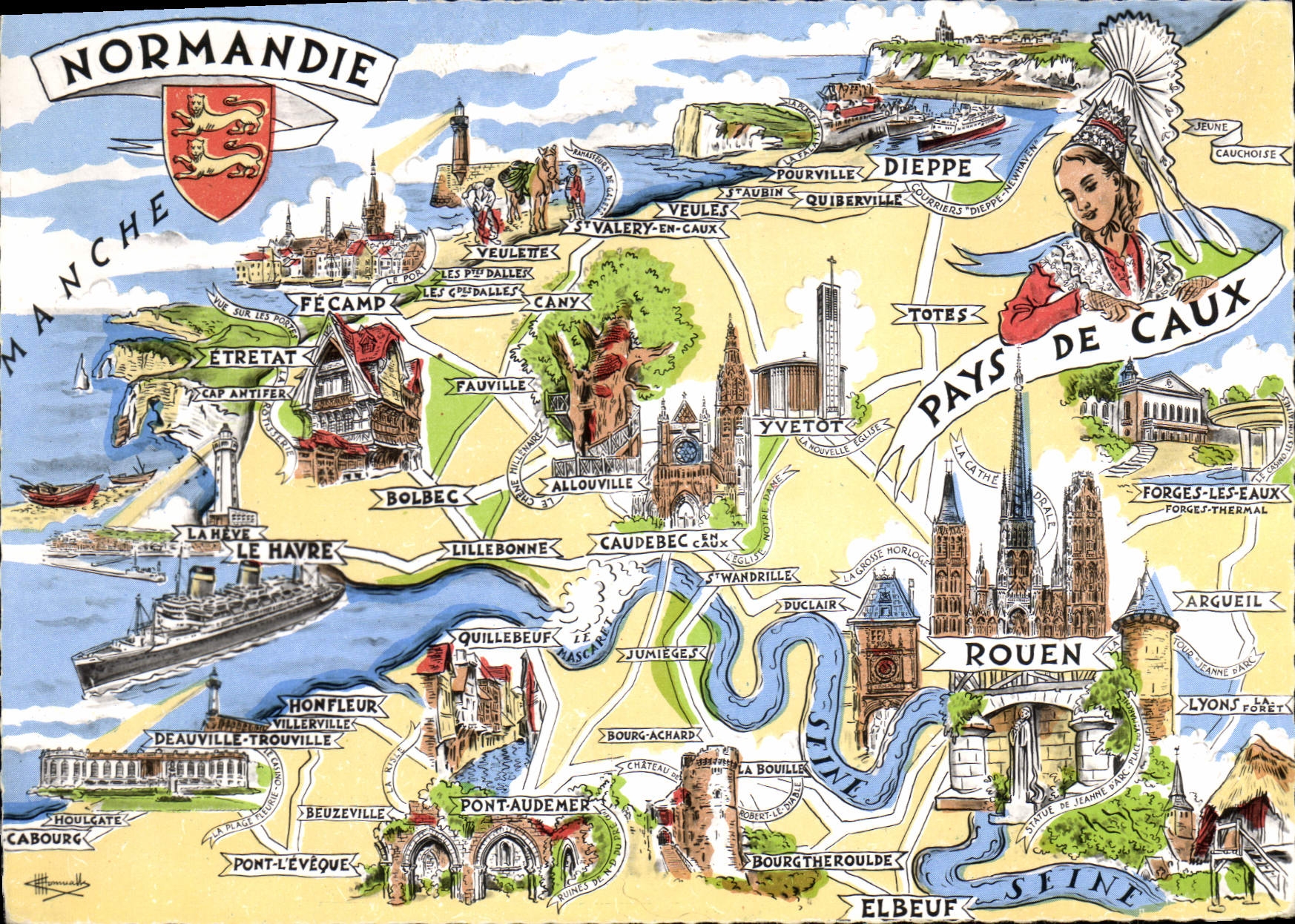 CPSM Les Provinces Francaises Normandie Pays de Caux 