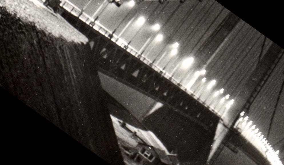 CPSM Le Pont de Tancarville la nuit