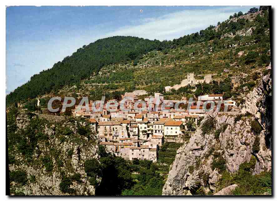 CPA La Cote d'Azur Les Sites Pittoresques Peille 