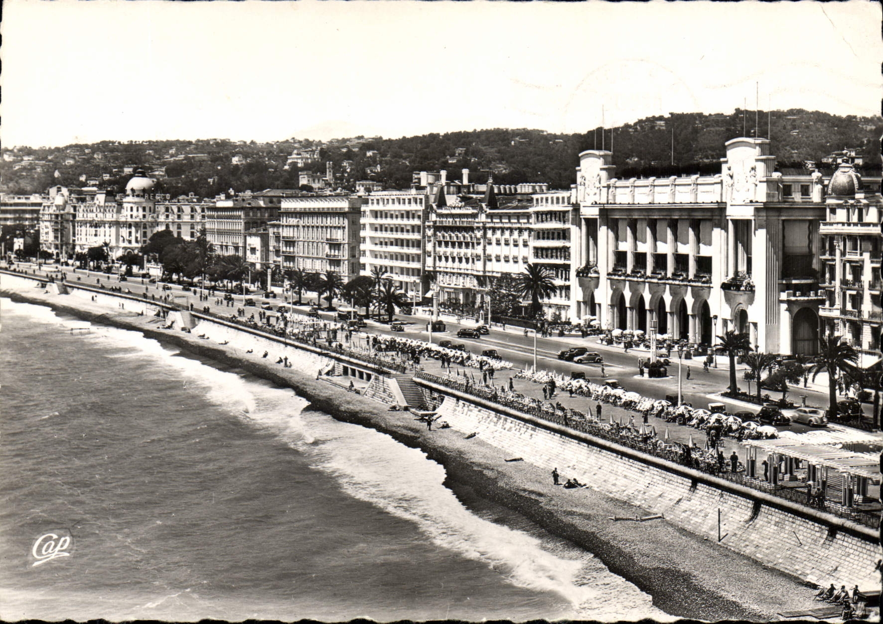 CPSM Nice Le Palais de la Mediterranee et la Promenade des Anglais 