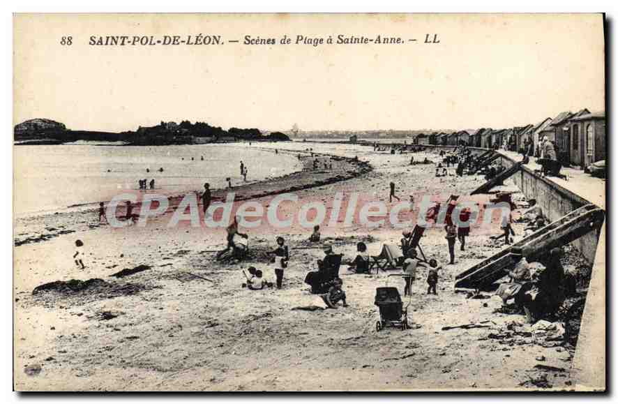 Saint-Pol-de-Léon — Scènes de Plage à Sainte-Anne — LL