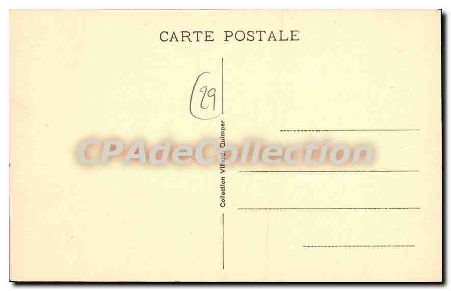 CPA Concarneau La Porte de la Ville Close  — Rückseite