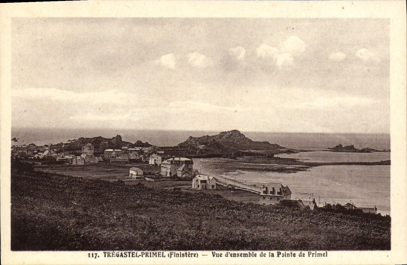 CPA Tregastel Primel Finistere Vue d'Ensemble de la Pointe de Primel 