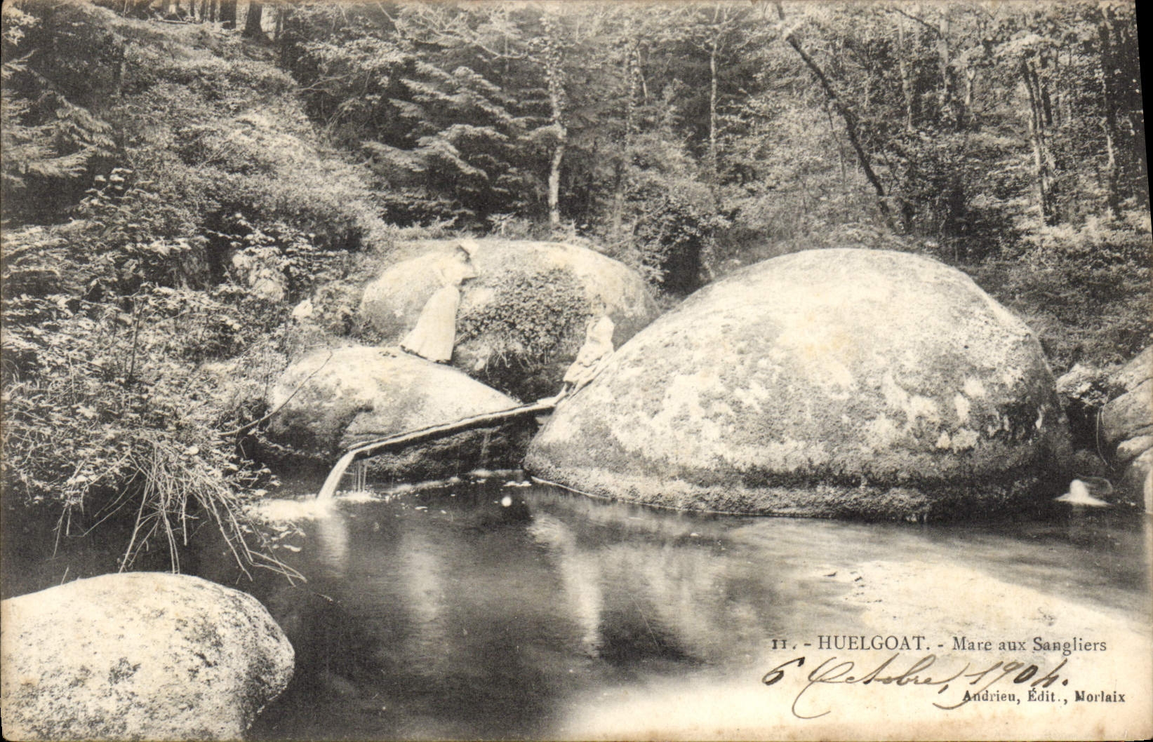 CPA Huelgoat Mare aux Sangliers 