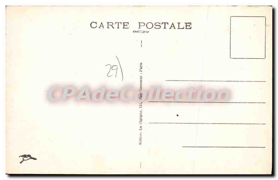 CPA Quimper Finistere Le Steir Les passerelles  — Rückseite