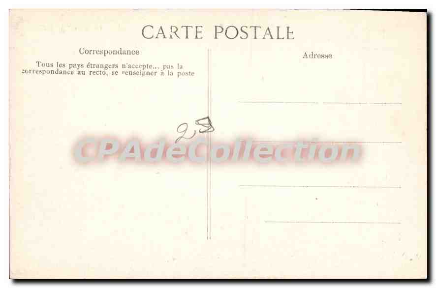 CPA La Bretagne Concarneau Le Port et le Quai Peneroff Vue prise du Pont de la Ville  — Rückseite