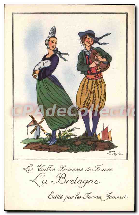 CPA Les Vieilles Provinces de France La Bretagne farines Jammet