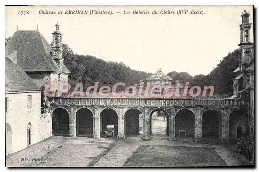 CPA Chateau de Kerjean Finistere Les Galeries du Cloitre 