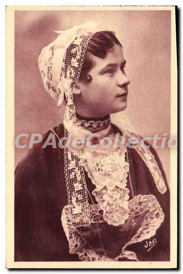 CPA Jeune Fille de Pont Croix 
