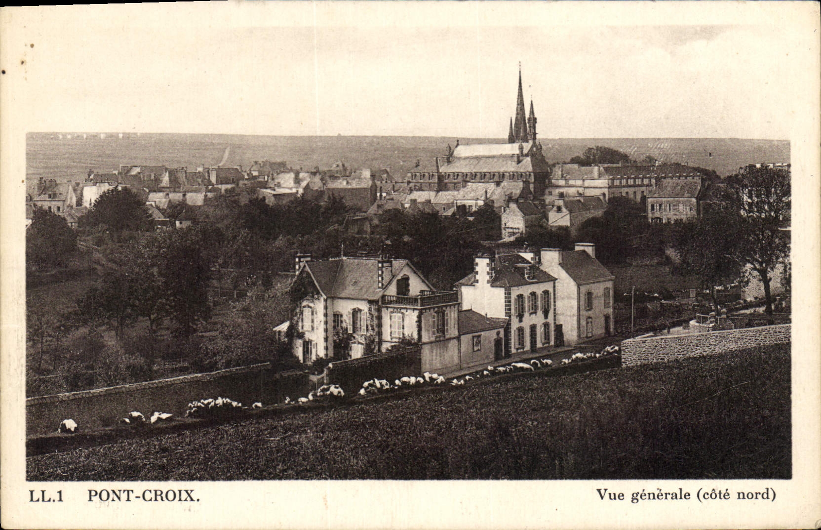 CPA Pont Croix Vue generale cote nord 