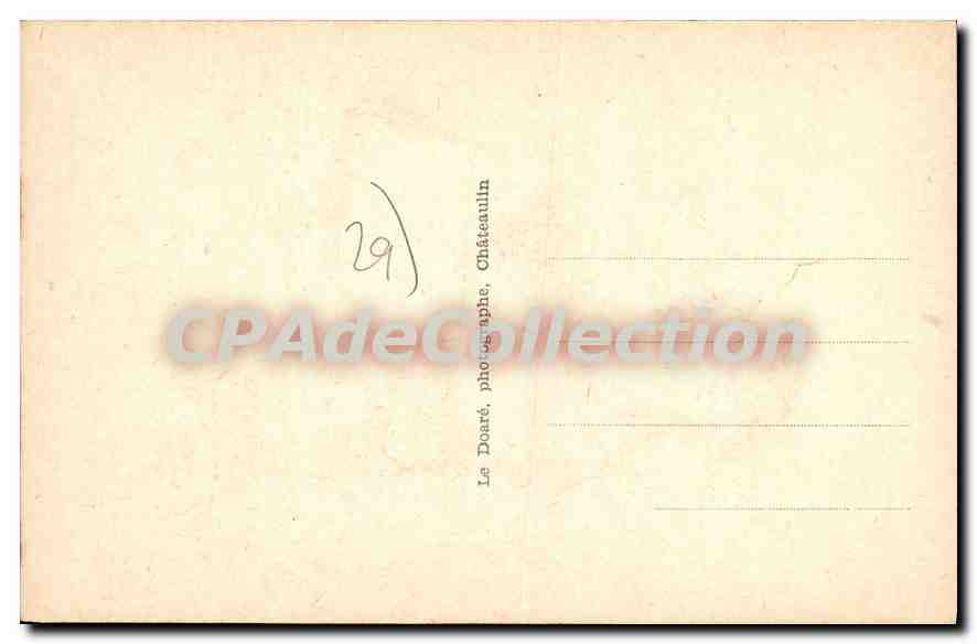 CPA chaine de montre couple enfants bretons — Rückseite