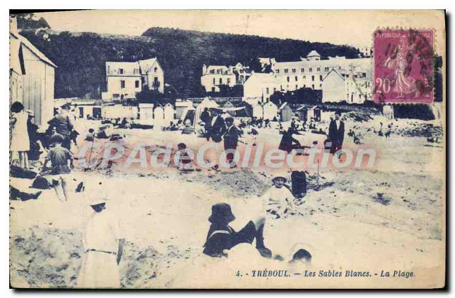 CPA Treboul Les Sables Blancs La Plage 