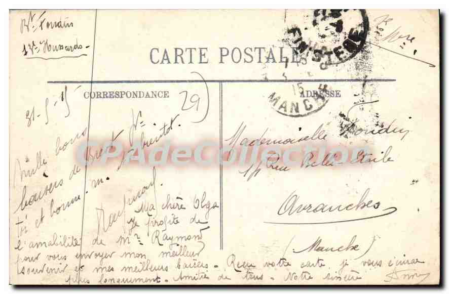 CPA Brest Vue sur la Rade prise du Chateau  — Rückseite