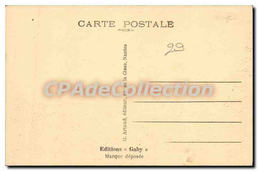 CPA Sizun Finistere L'Ossuaire  — Rückseite