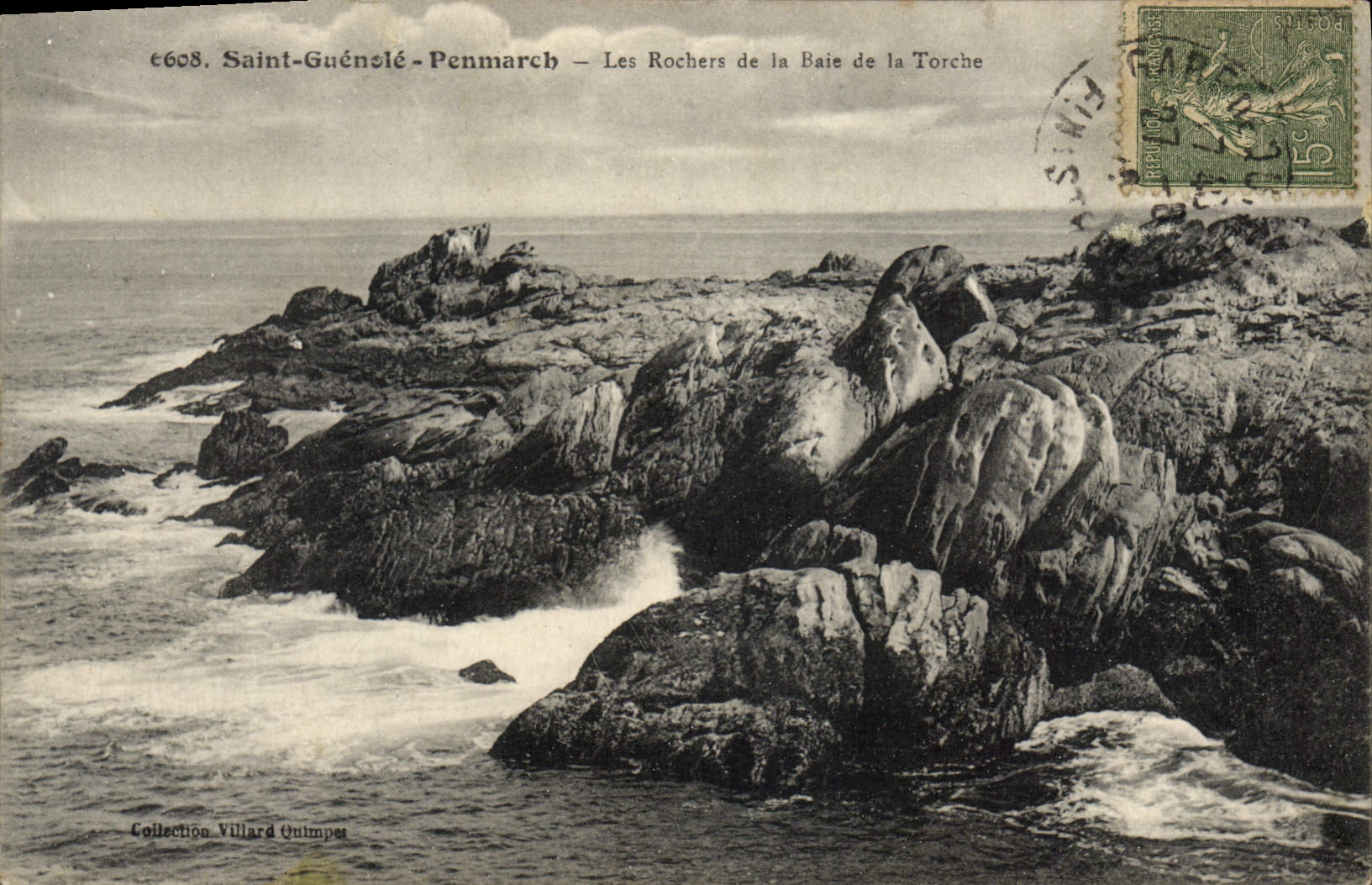 Saint-Guénolé-Penmarc'h — Les Rochers de la Baie de la Torche — Collection Villard Quimpes