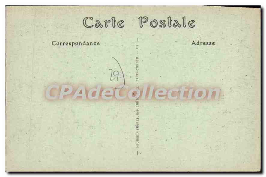 CPA Pont Aven Finistere Vue generale du Port  — Rückseite