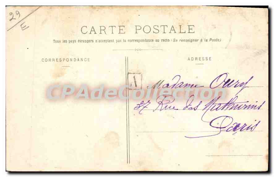 CPA Vieux Breton de Cast environs de Chateaulin — Rückseite