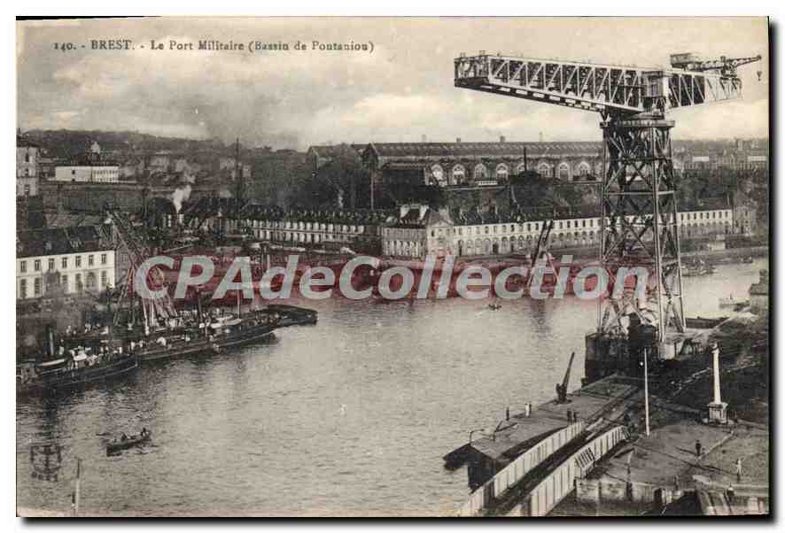 CPA Brest Le Port Militaire bassin de Pontaniou