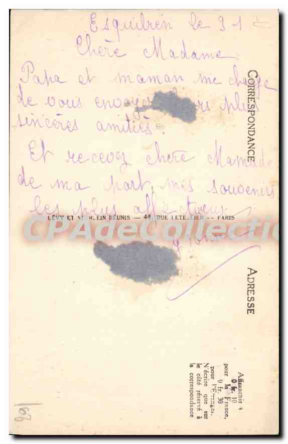 CPA Pointe du Raz enfer de Plogoff — Verso