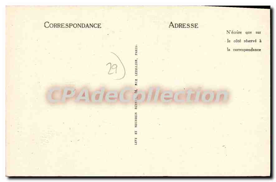 CPA Audierne Thonniers au port  — Rückseite