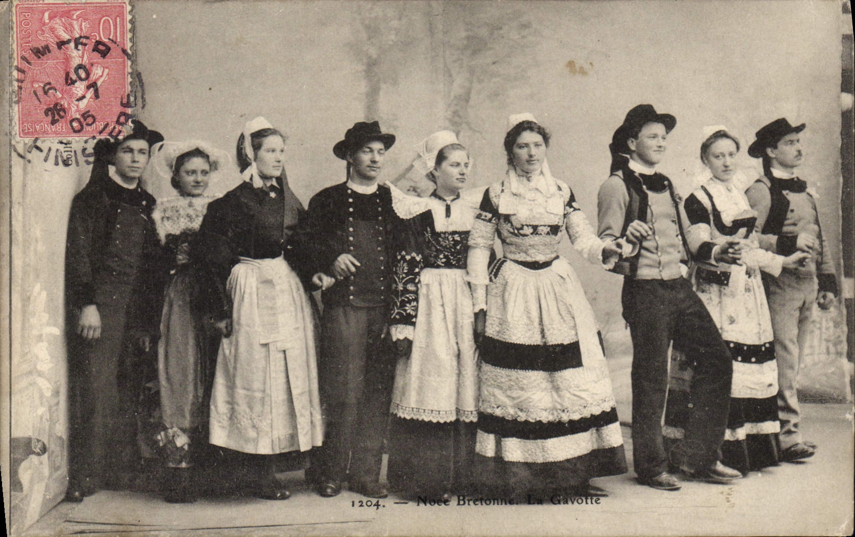 CPA Noce Bretonne la Gavotte 