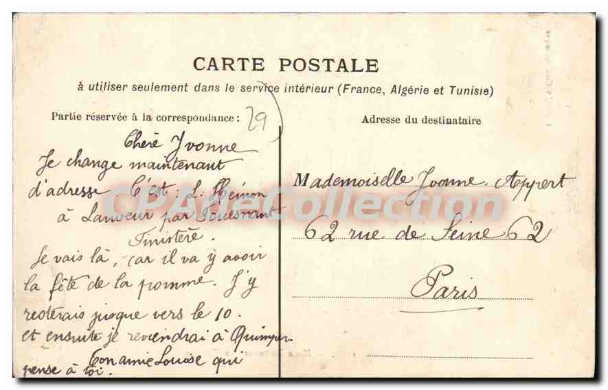 CPA Noce Bretonne la Gavotte  — Verso
