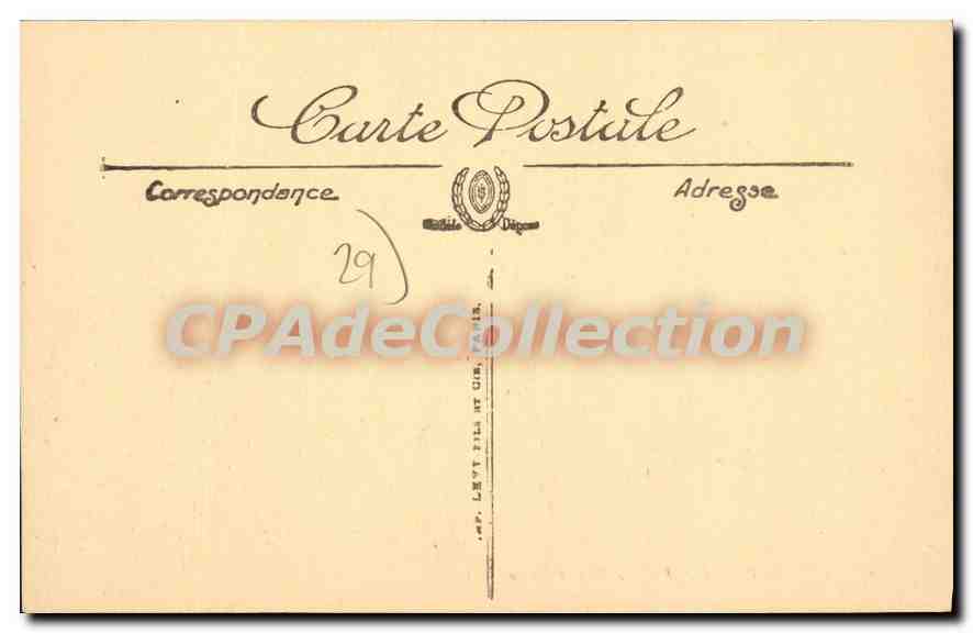 CPA Quimper rue Royale et la cathedrale  — Rückseite