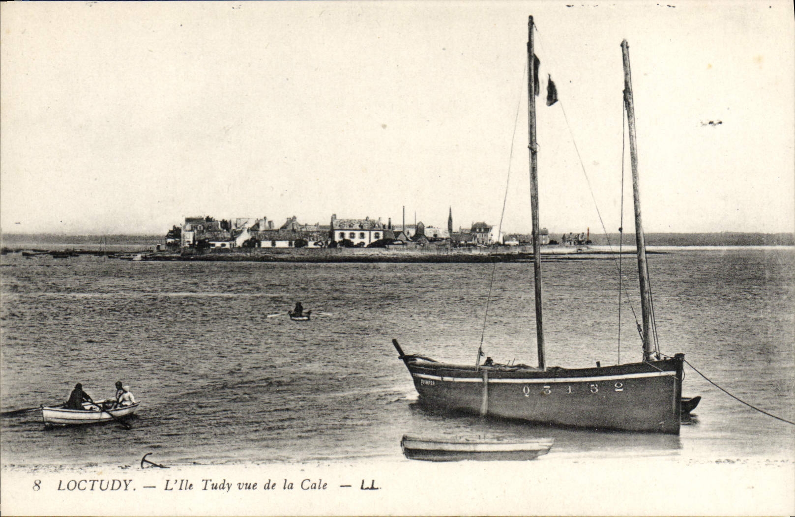 CPA Loctudy l'Ile Tudy vue de la Cale 