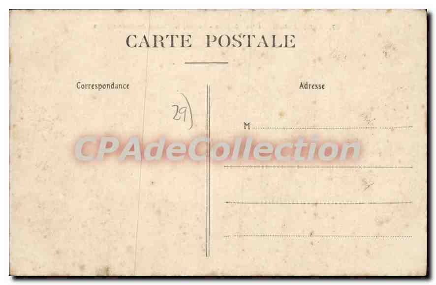 CPA Landevennec l'Ile Terenez au loin la chaine du Menez Hom  — Rückseite
