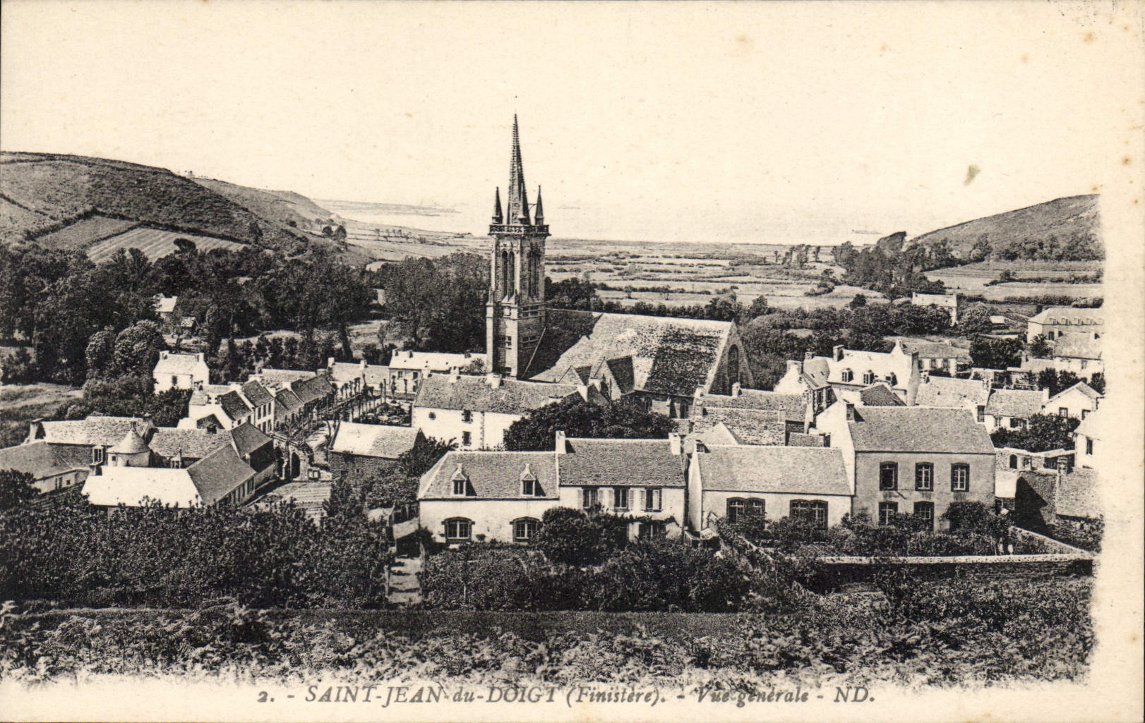 CPA Saint Jean du Doigt Finistere vue generale 